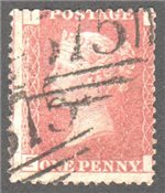 Great Britain Scott 33 Used Plate 118 - EI